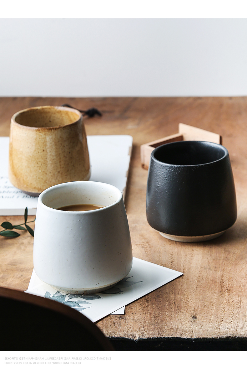 Creative Japanese home sitting room coarse pottery and heavily with coffee cup to restore ancient ways small delicate tableware ultimately responds cup characteristics