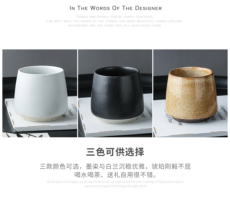 Creative Japanese home sitting room coarse pottery and heavily with coffee cup to restore ancient ways small delicate tableware ultimately responds cup characteristics