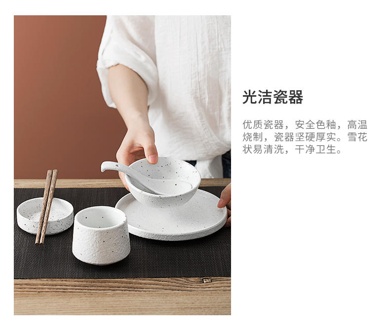 Japanese characteristics on ceramic hotel a dinner table set, informs high - grade star club restaurant dishes dish four pieces