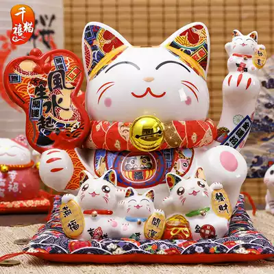 Zhaocai cat ornaments shop opens Japanese large cute home living room decoration ceramic money box creative gifts