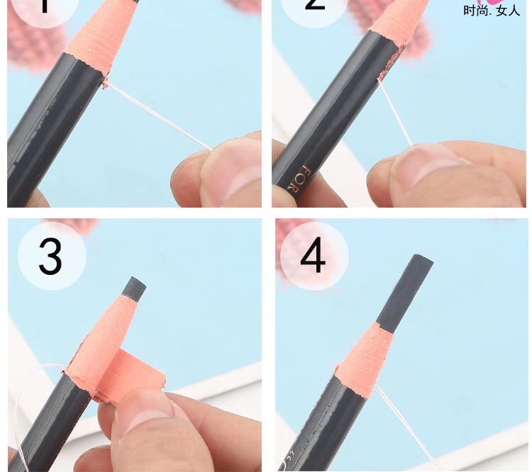 Đậu có cùng bút chì lông mày - Bút chì lông mày / Bột / Stick bút kẻ lông mày 4d