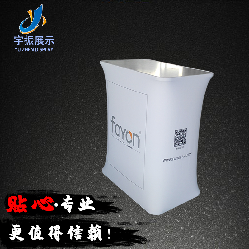Pull the net fast screen show display stand Front desk promotion desk display stand cloth advertising screen LOGO design customization