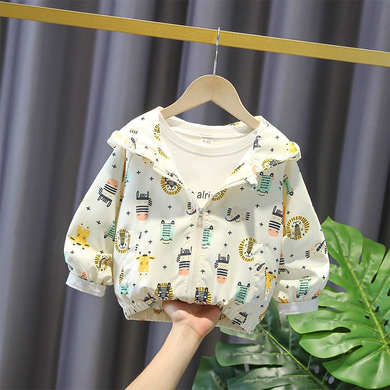 British Keho Baby Spring and Autumn Jacket for Boys 2026 Model Infant Windproof Jacket Cartoon Top Thin Windbreaker