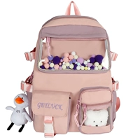 Розовый шар для волос+медведь голова