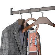 Thickened anti-slip silent wardrobe hanging rod flange base clothes hanger rod wardrobe cabinet cabinet wardrobe hanging rod cross bar