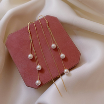 Pearl Earrings 2021 New Wave Advanced Sensation Light Lavish Atmosphere Summer Money Goddess Van Earline Earmark Female Tide