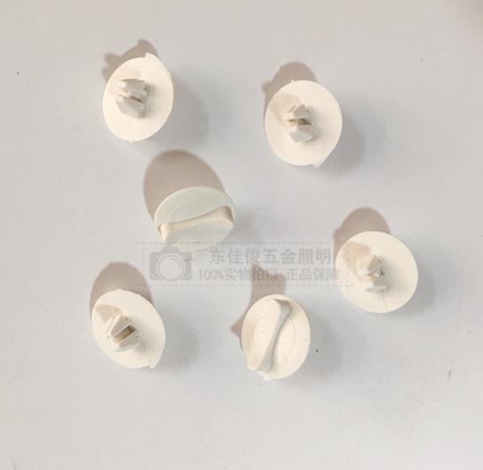 T8T5 double support with hood single support with hood bracket Subglue Buckle Fixed Buttoned Rubber Grain Buckle Plastic