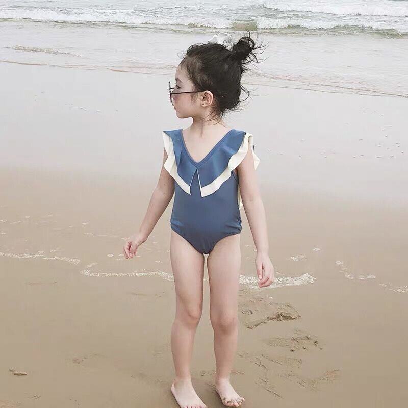 Female Bao swimsuit summer 3-year-old child girl girl Korean cute skirt baby baby conjoined child bikini