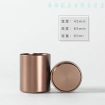 Titanium alloy small tea pot tea box tea pot metal mini portable travel Stainless steel sealed tea packaging box