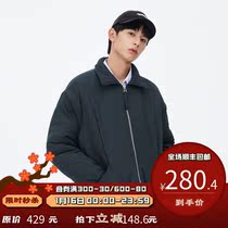 PSO Brand bubble texture cotton jacket mens Tide Brand 2021 new couple winter padded coat