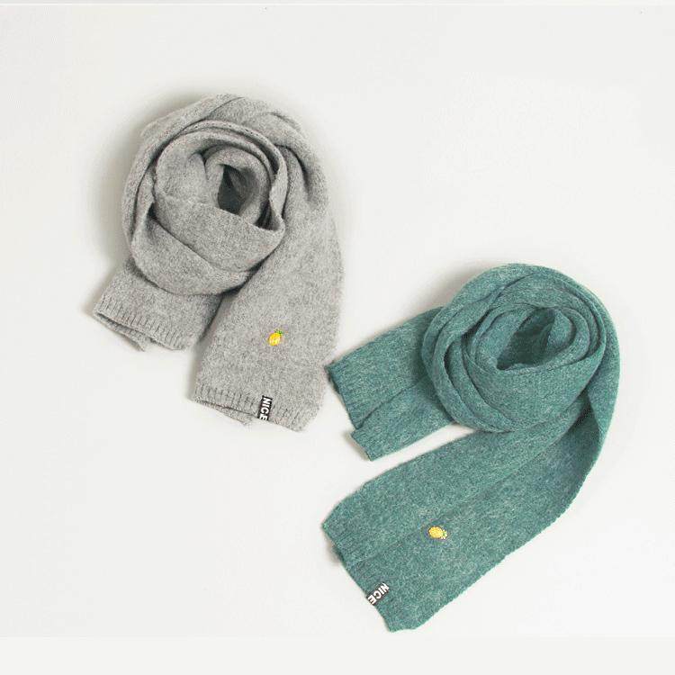 Children's scarf autumn and winter wool women's winter thickened knitted baby scarf winter warm boys and girls Korean version