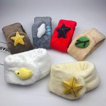 Newborn thickened plus velvet 0-1-2 years old warm baby scarf 3 autumn and winter 6 baby scarf 12 months tide