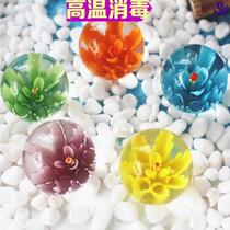 Glass ball beads small 6mm starry sky glass ball 6mm glass ball marbles legend playing marbles machine transparent 