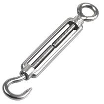 304 stainless steel open body flower basket screw bolt wire rope tensioner tight rope spiral rigging ring hook OCM4-24