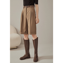 GDZY Bermuda Suit Shorts Women Summer Clothing Casual Broadlegged 50% Pants Woman Summer Slim Fit Straight Fit Pants Women Summer