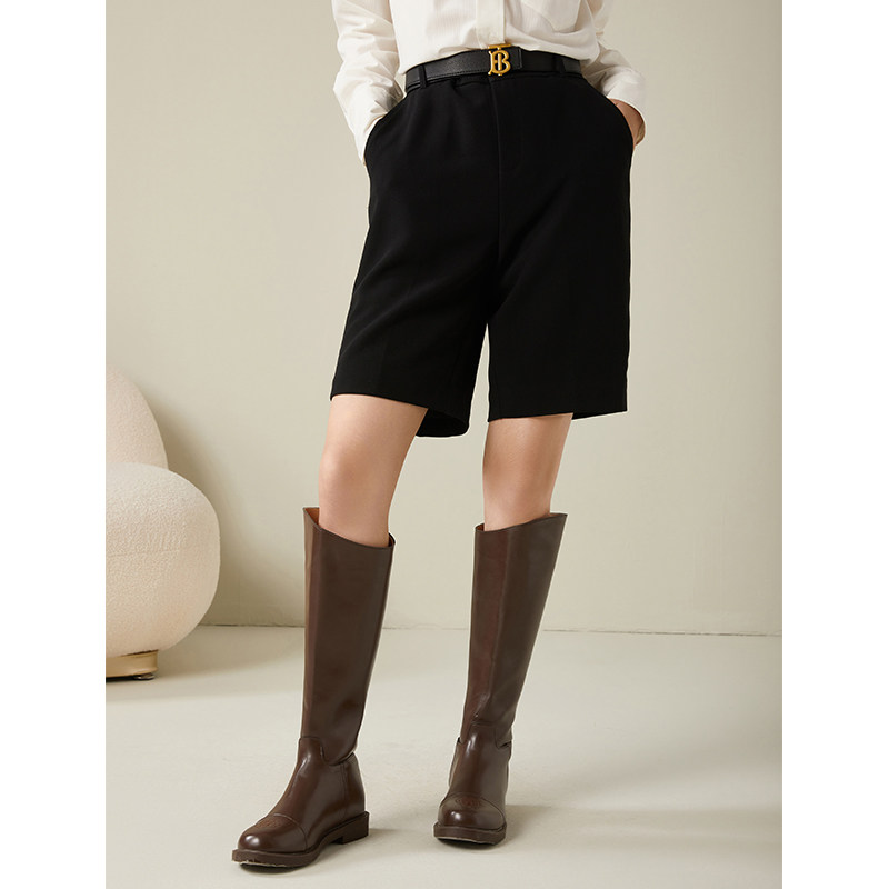GDZY autumn 2021 new women's high waist suit five points shorts