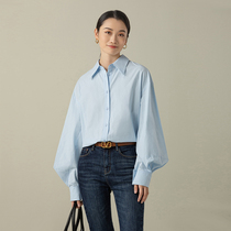 GDZY2021 Fall New Bubble Sleeve Long Sleeve Shirt Womens Style Retro Lantern Sleeve Blouse