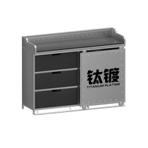 Old iron factory industrial style retro sideboard kitchen cabinet storage cabinet living room storage cabinet cupboard restaurant meal preparation cabinet
