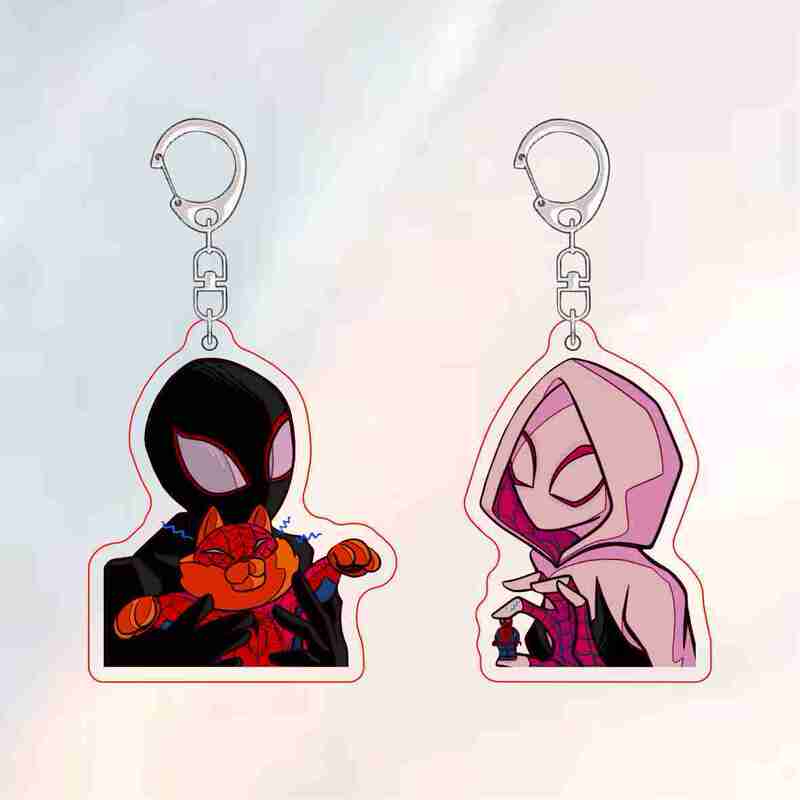 Couple's Avatar Spider-Man: into the Spider-Verse Across the Universe Gwen Stacy Merchandise Keychain Backpack Small Pendant Couple's Avatar Spider-Man: into the Spider-Verse Across the Universe Gwen Stacy Merchandise Keychain Backpack Small Pendant