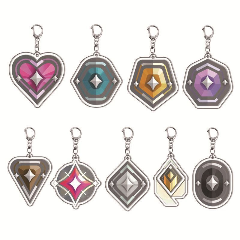 Fearless Contract Valorant Game Rank Acrylic Keychain Empowering Mythical Creative Backpack Pendant Gift