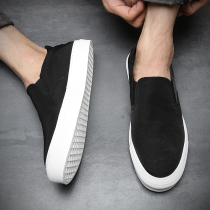 Mens shoes with mens canvas shoes one foot lazy shoes summer net red casual shoes black cloth shoes