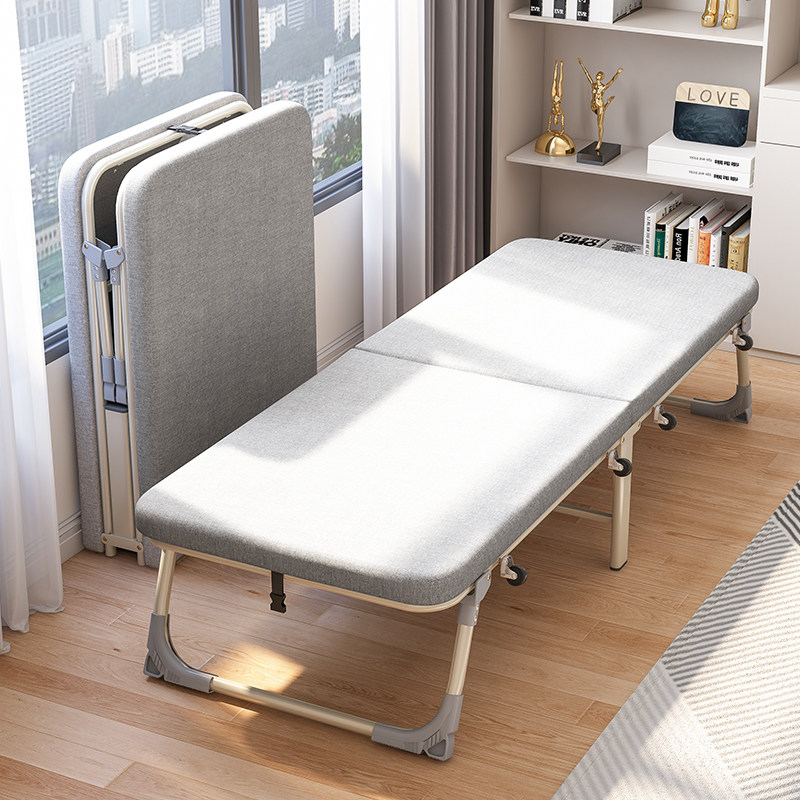 Folding bed office lunch break artifact home single rest cot simple nap hard board bed marching escort bed