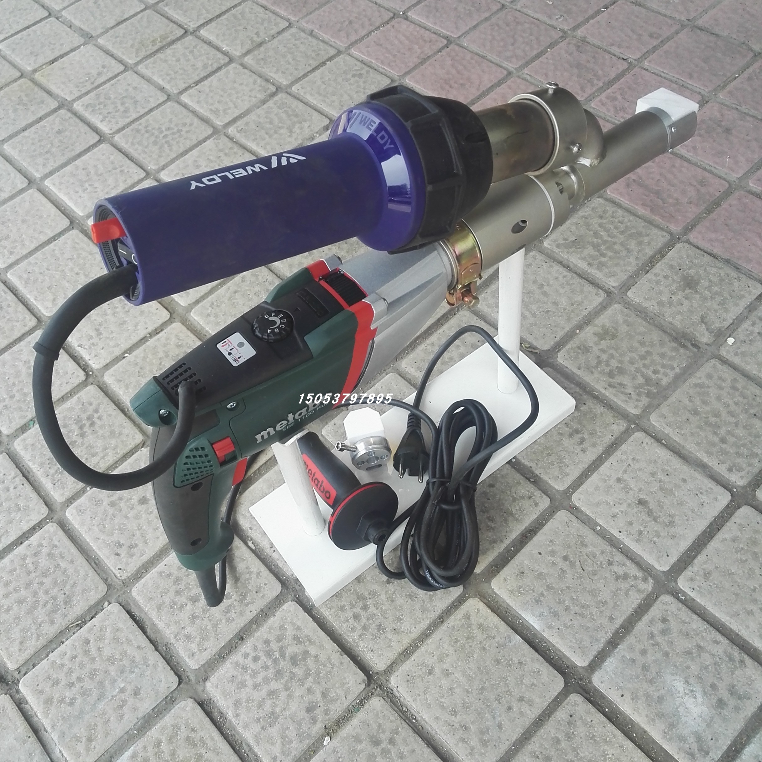 Hot air plastic welding gun HJ - 30 hand - held plastic welding machine plastic welding machine gun head outlet