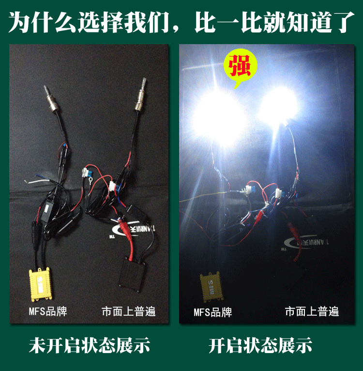 55W Stone Bar Xe máy Xenon Light H4 Đặt khởi động nhanh Xenon Light HID Đèn pha Refit Pendulum Xenon Light Cannon - Đèn HID xe máy đèn trắng xe máy