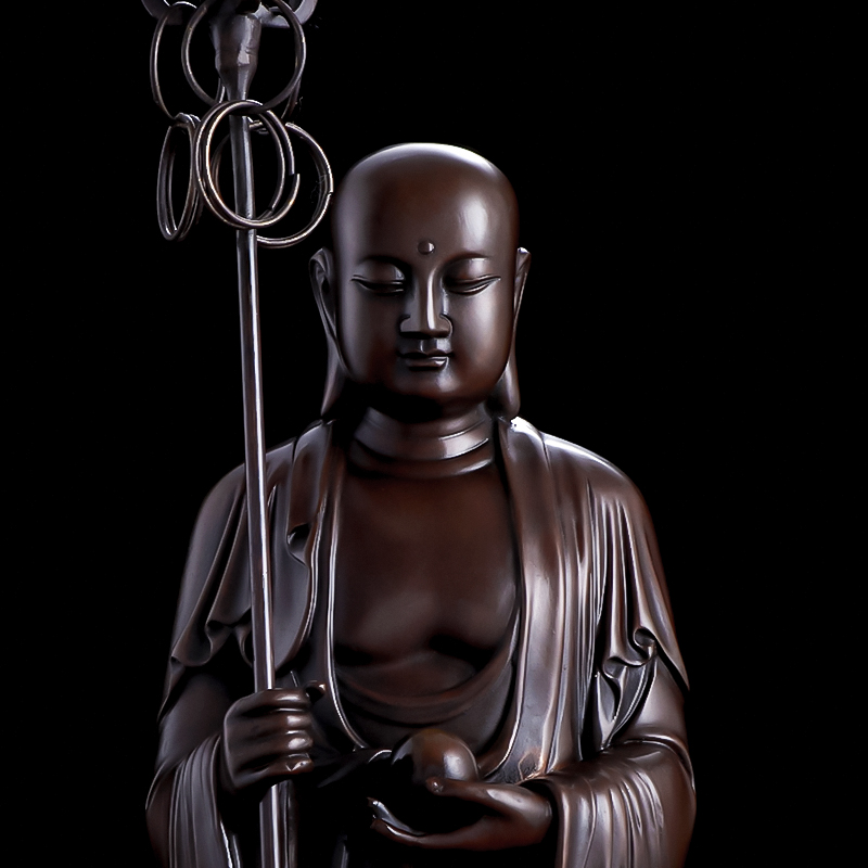 九華山地蔵王仏像  銅製 装飾品 工芸品 美術品 置物 銅製 九華山地蔵王仏像 装飾品 工芸品 美術品 置物 銅製 九華山