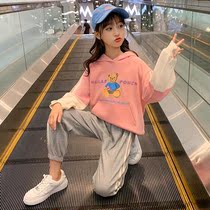 Girlssuit 2022 new spring network red in the big childrens Han - Ed Yang - style recreation sports trend