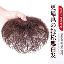 Shade White Hair Accessories for Young Middle Age Aging Covers God Instrumental Fashion Wig sheet Lid Top Tonic Hair small curly hair