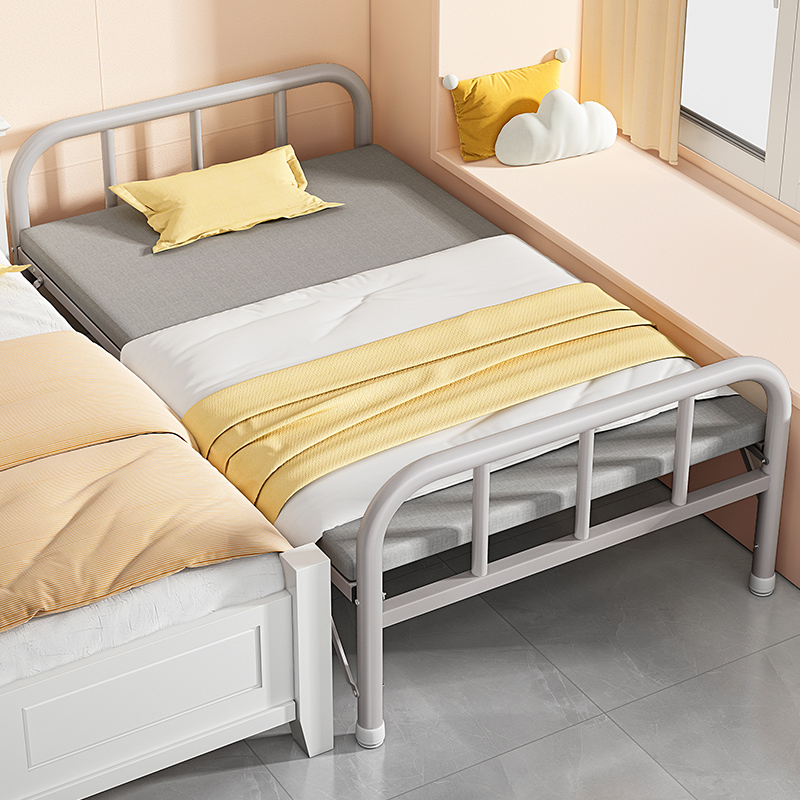 Folding Bed Single Home Adult Lunch Break Theorizer 1 2 m Simple Iron Frame Bed Rental House Dorm Room Escort Cot-Taobao