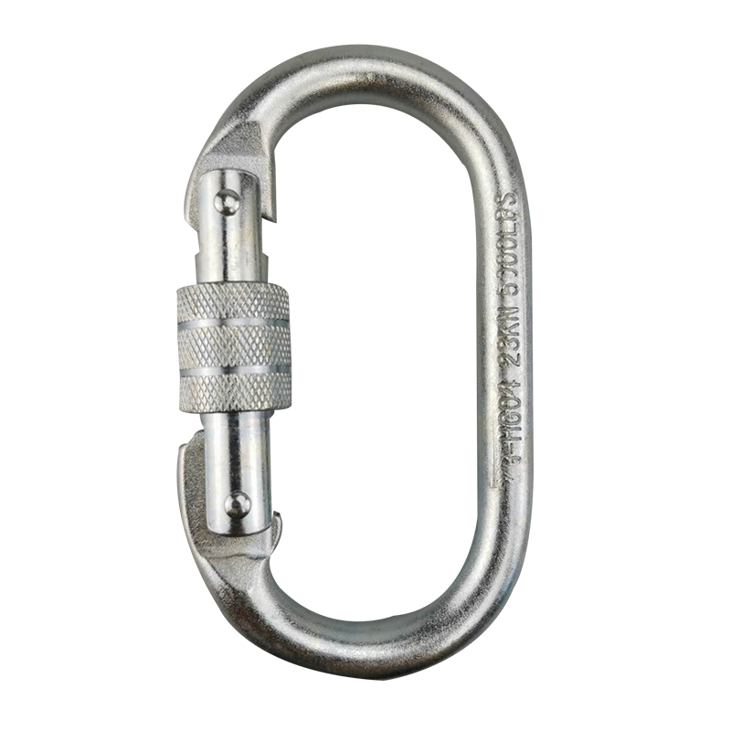 O-type screw main lock mountaineering safety buckle lock Cross zipline equipment Outdoor rock climbing main lock