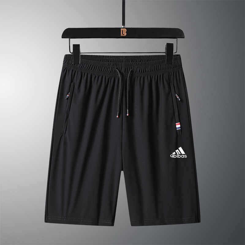 Three ice thread shorts for men summer 2022 new leaf loose five - pants for boys grass and tide sweatpants