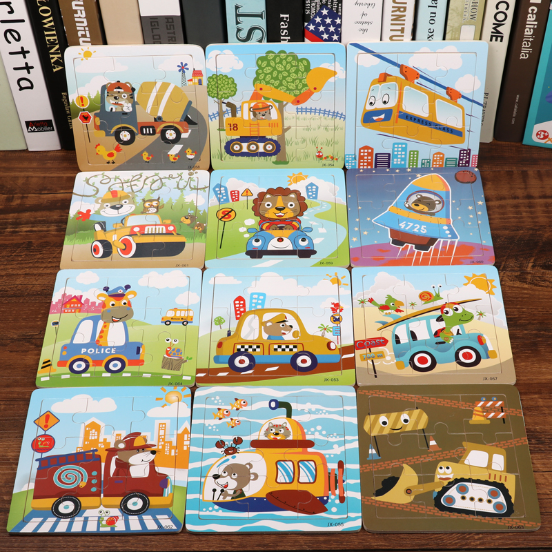 9 Pieces 20 Pieces Kids Brain Toys Girls Baby Boys 2 Years 3 Toddlers 4 Brain Development Automotive With Baseboard