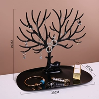 Большие черные серьги, аксессуар