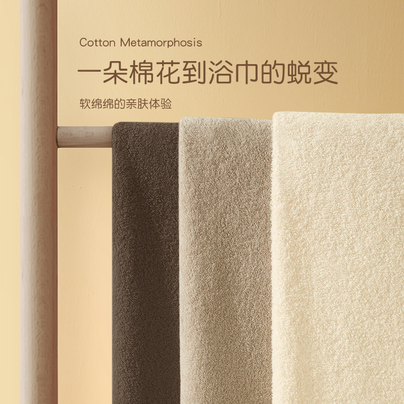 Lanlan Bath Towel 2026 New Model, All-Cotton, Absorbent, Quick-Drying, Pure Cotton, Unisex, Suitable for Hotel and Home Use, Lint-Free Towel