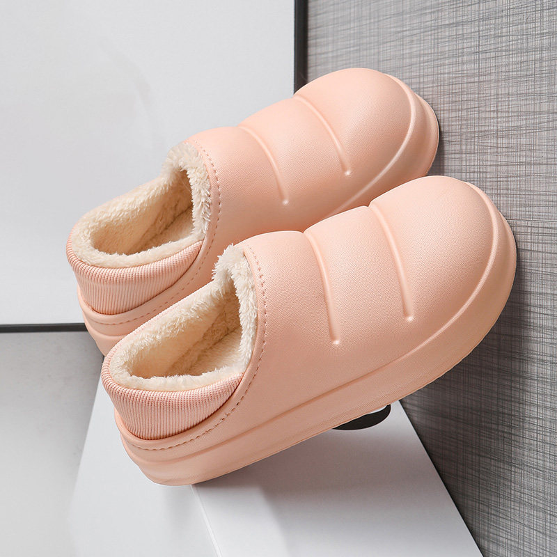 Waterproof cotton slippers women's home winter surgery special shoes thick bottom warm and non-slip 2021 new tide confinement cotton shoes