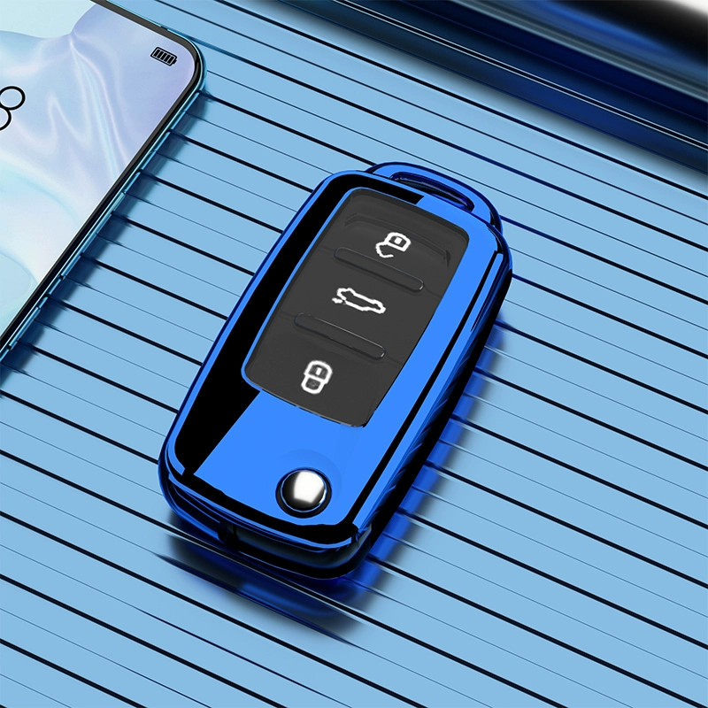 Thích hợp cho năm 2021 Volkswagen Santana Key Case Lang Xing Bao Lang Jing vỏ Sharan khóa xe cung cấp sửa đổi - Ô tô nội thất Accesseries