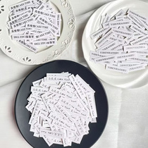 Cupcake small insert card customized snack ice cream hot milk baby personalized hollow love color dopamine insert card