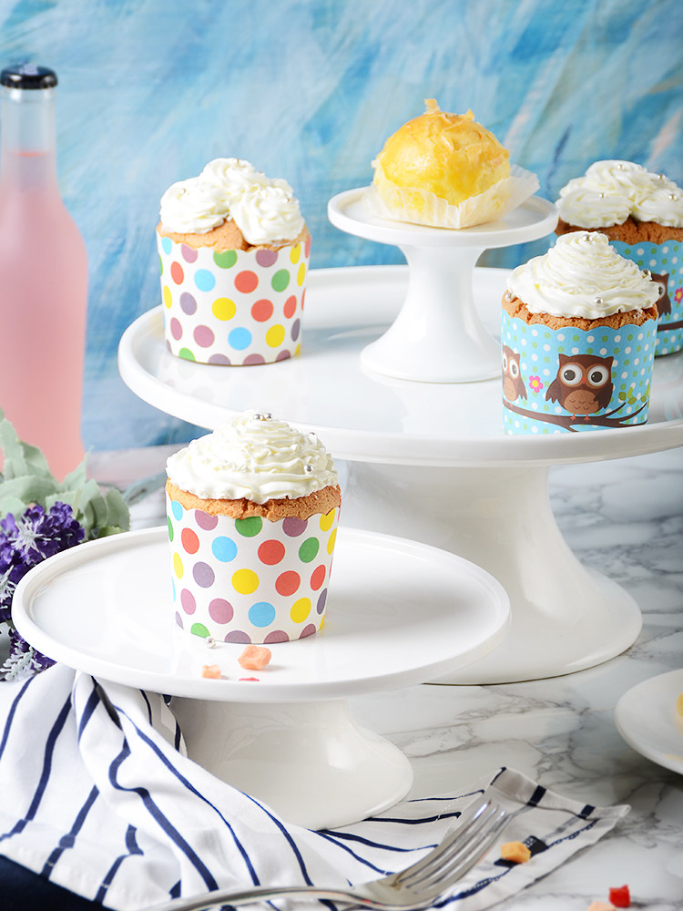 Macallan Ceramic cake tray Wedding Birthday dessert high foot tray Dessert rack Dessert Table Baking Cake rack