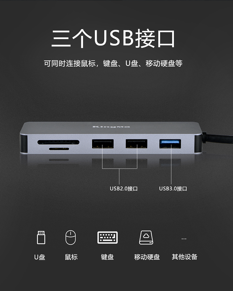 Loại c dock mở rộng bộ chuyển đổi usb macbook pro Huawei hdmi phân phối Bộ chuyển đổi máy tính Apple - USB Aaccessories đèn led usb xiaomi