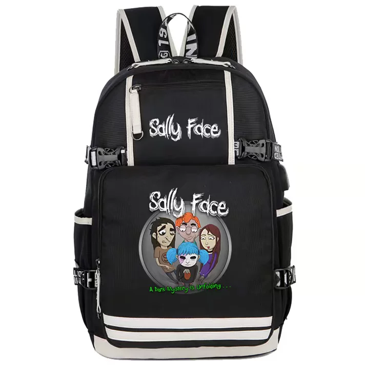艾登森 Sally Face Bag Stupid Face Game Peripheral Anime Cartoon Export Primary and Middle School Student Backpack