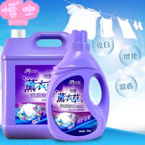 Factory direct sales) Lavender laundry detergent whole box of dressing liquid sterilization and mite washing clothing fragrance lasting