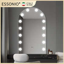 ESSONIO Italian light luxury countertop makeup mirror LED wall-mounted desktop vanity smart mirror with light