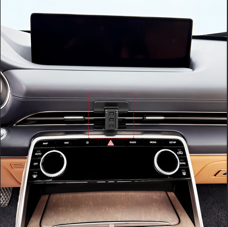 Genesis 21-24 Models Gv80 Phone Holder Base Panel, Custom-Made for Specific Vehicles, Not a Universal Holder on the Market