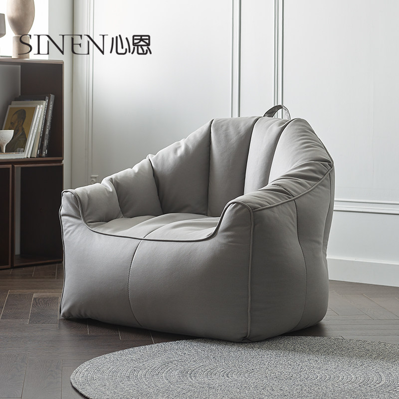 Nordic sloth sofa Sofa Bean Bag Tatami Mesh Red Comfort Balcony Single Small Sofa Casual Couch Lounge Chair Bedroom