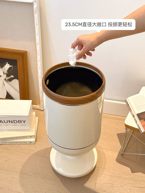 Creative Trash Can for Home Use 2025 New Model, Tall with Lid, Large Capacity, Stylish Design for Living Room, Kitchen, Bathroom, Bedroom