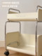 School Bag Storage Rack, Movable Trolley, Desk Book Storage Rack, Home Dormitory Under-Desk Layered Pulley Cabinet