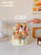 Jasmine Bread Blind Box Storage Display Stand Rotating Transparent Figurine Display Suitable for Bubble Mart Display Box